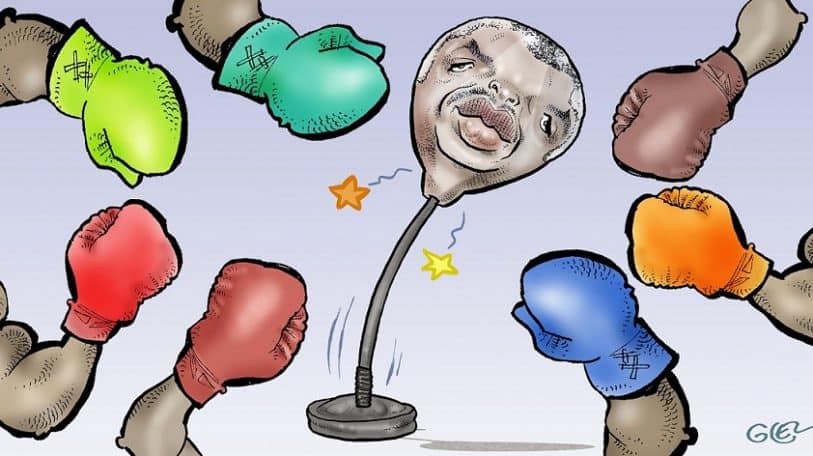 P.M. : Punching-ball martyrisé ?