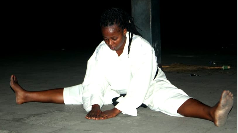 Nancy Tshiaba, licenciée en droit et ceinture noire de karaté