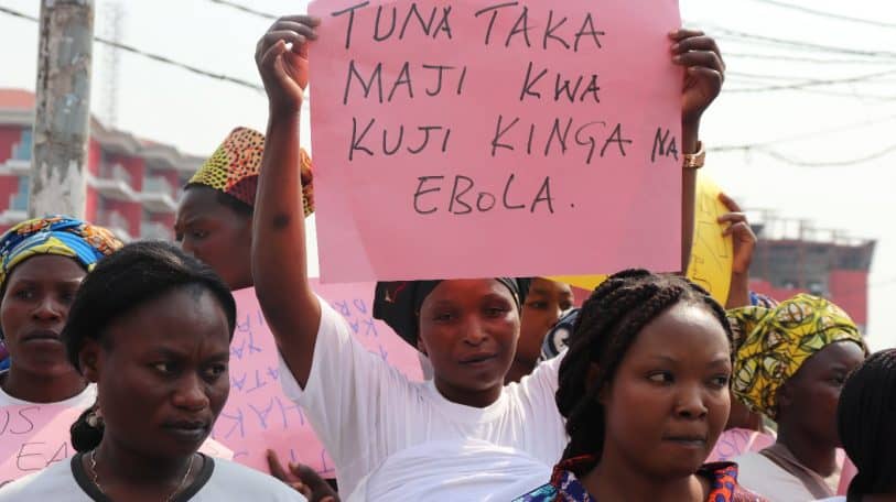 Les problèmes d’adduction d’eau à Goma freinent la lutte contre Ebola