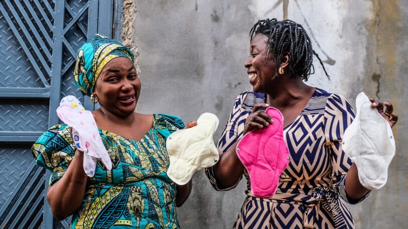 Des serviettes hygiéniques lavables, œuvre de Namwezi, une jeune de Bukavu