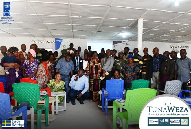 Sud-Kivu : jadis hostiles, les communautés de Baraka et de Bibokoboko se sont réconciliées grâce au dialogue initié par le projet Tunaweza