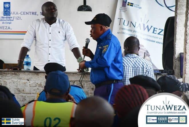 Projet Tunaweza : les agents de l’ordre et la population de la ville de Baraka sensibilisés sur les droits des détenus