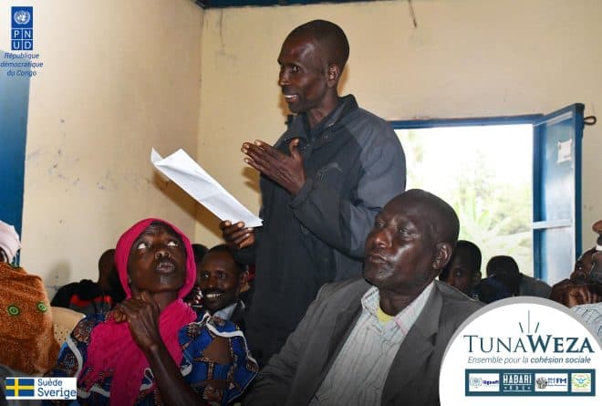 Projet Tunaweza au Sud-Kivu : « 75 % de réussite sur l’axe Baraka-Bibokoboko »