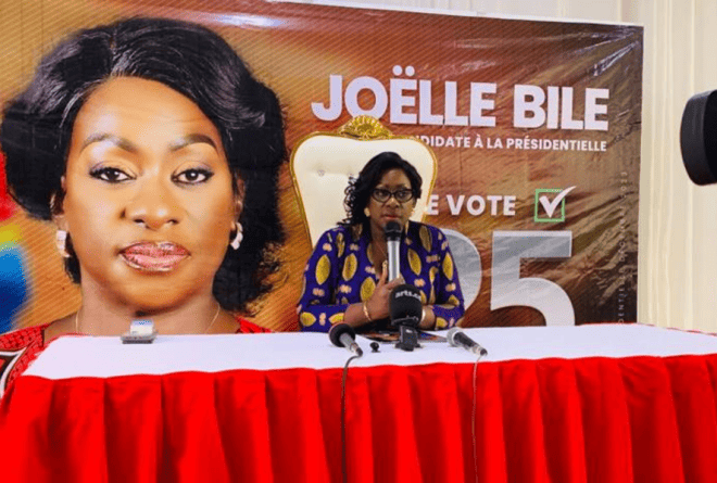 Joëlle Bile, candidate même après avoir été battue aux primaires !