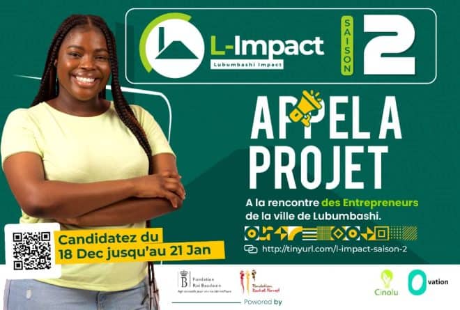 Programme « L-Impact » : l’appel à projets reste ouvert aux entrepreneurs de Lubumbashi